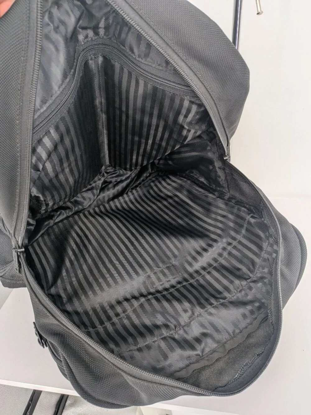 TUMI Ballistic Nylon Laptop Backpack Pockets Executive Travel MBL Logo Work Bag